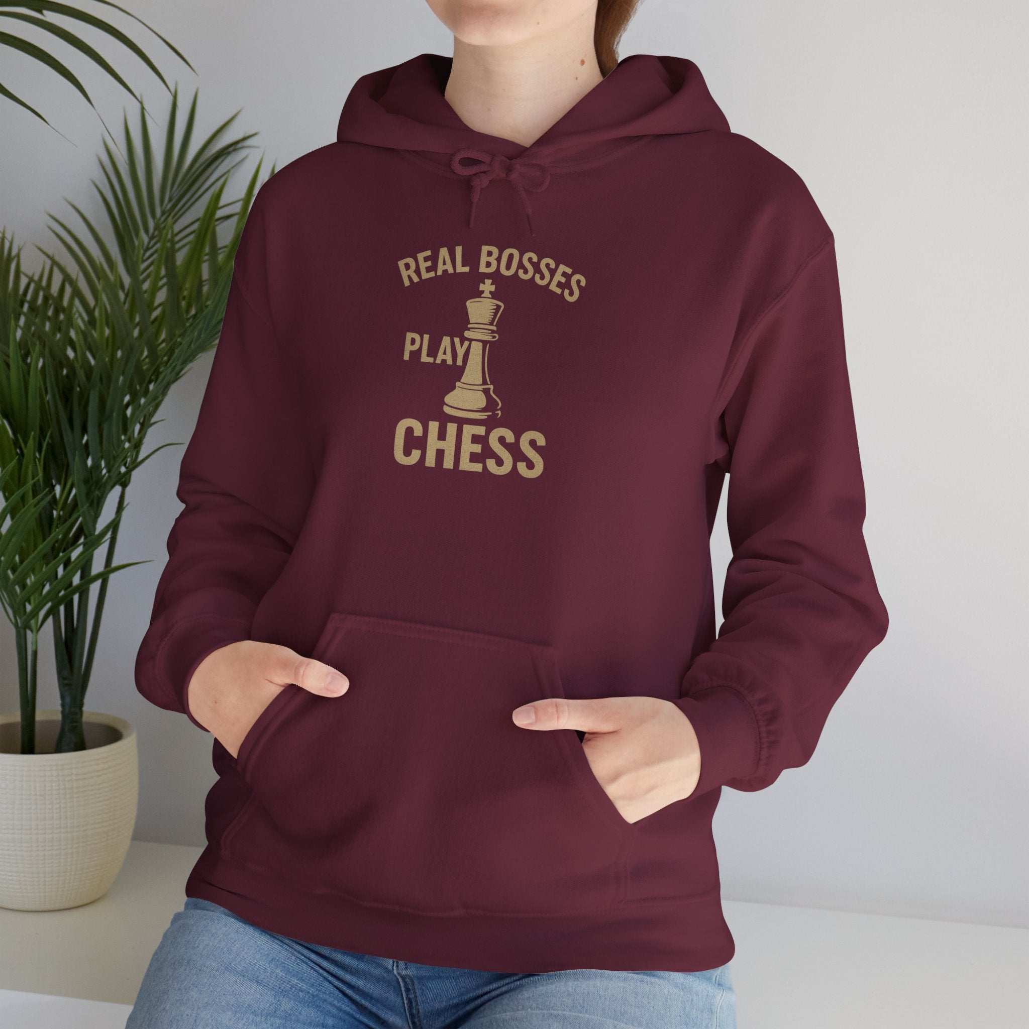 Real Bosses Play Chess – Premium Hoodie