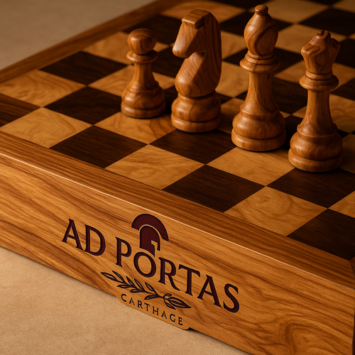Olive Wood Chess Board – Ad Portas Collection